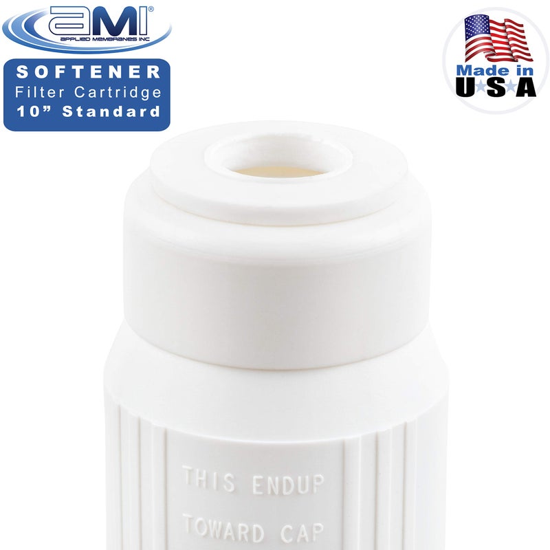 APPLIED MEMBRANES INC. Water Softening Filter Cartridge | 10" Standard Universal Size | Ion Exchange Filter Softens Water | Great for Espresso and Washing Machines (1, 10" Standard) - Image 3
